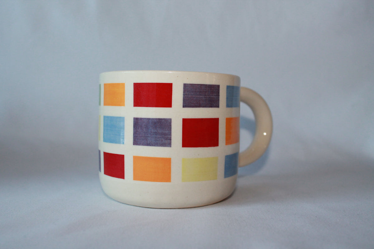 Colorful Checked Mug