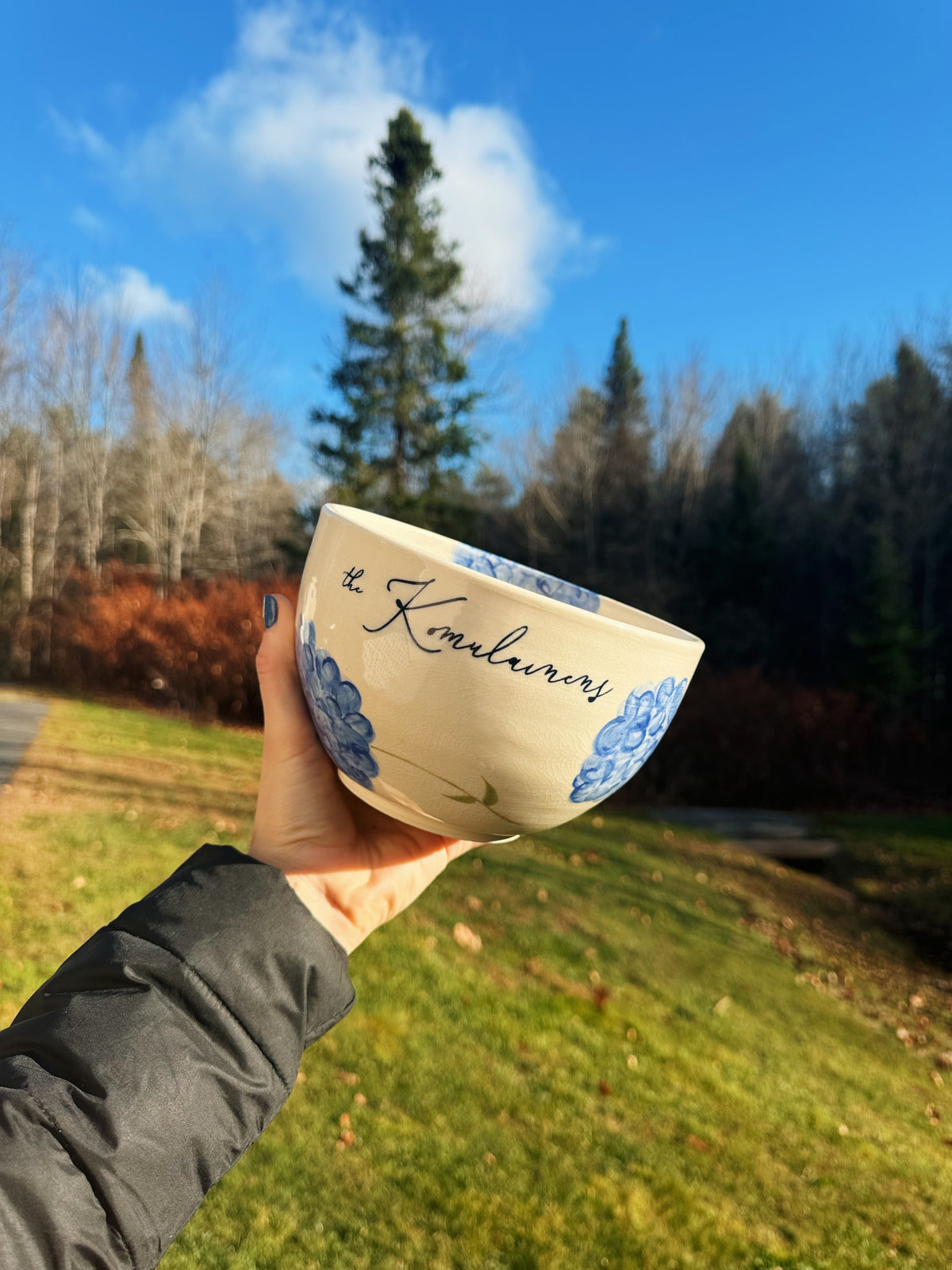 Name Bowl - Hydrangeas