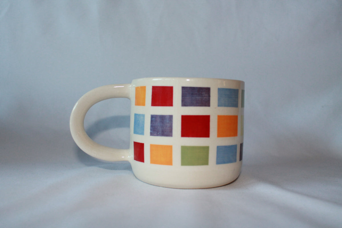 Colorful Checked Mug
